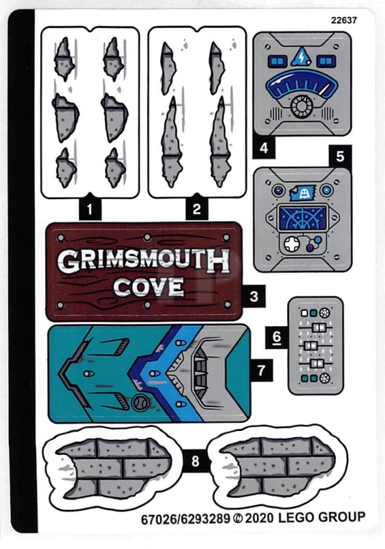 LEGO&reg;  - Sticker for Set 70431