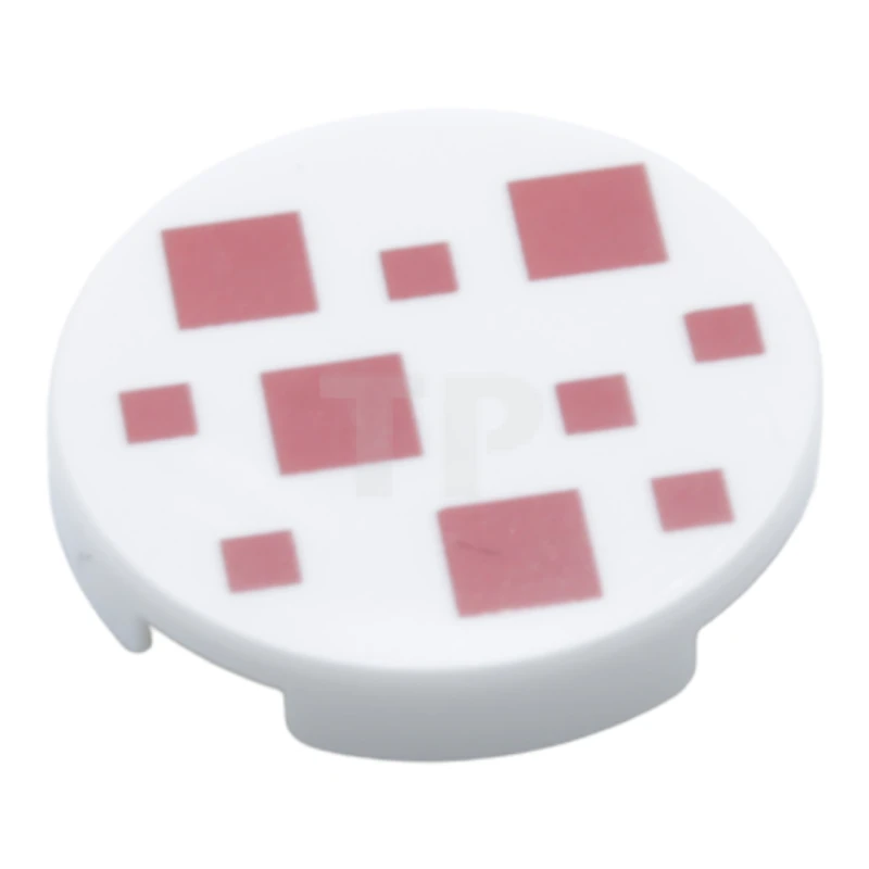 LEGO&reg; 6292797 - 14769pb295 - Fliese 2 x 2 Rund mit Boden O und Quadraten Muster