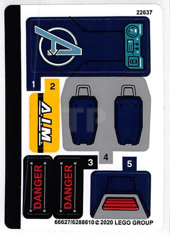 LEGO&reg; 6288610 - Sticker for Set 76142