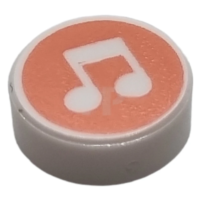 LEGO&reg; 6299968 - 98138pb134 - Fliese 1 x 1 Rund mit Musiknoten-Muster