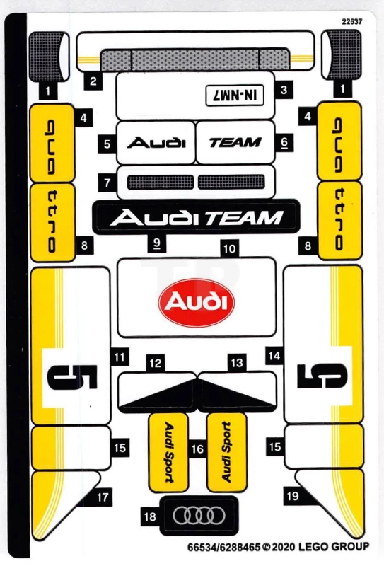 LEGO&reg; 6288465 - Sticker voor set 76897