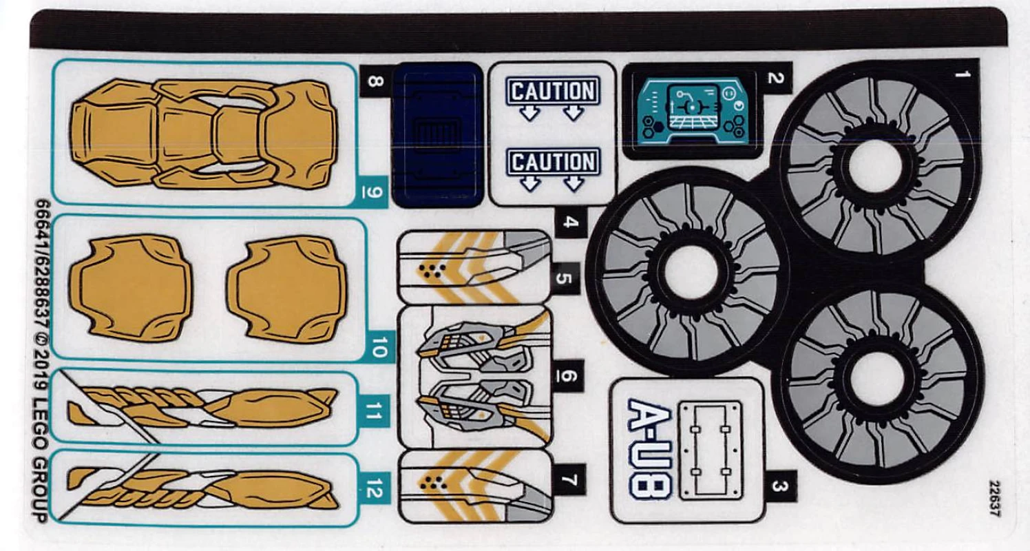 LEGO&reg; 6288637 - Sticker for Set 76144