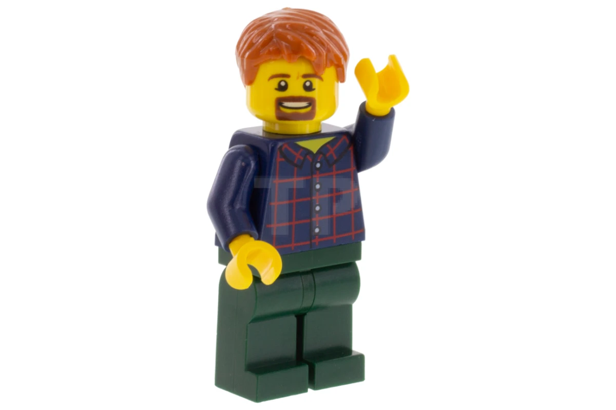 LEGO&reg; twn371 Man with Plaid Button Shirt