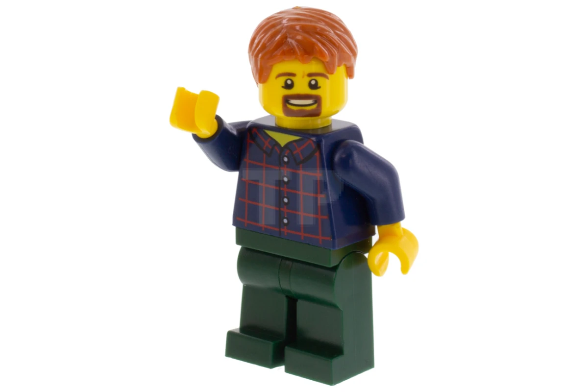 LEGO&reg; twn371 Man with Plaid Button Shirt