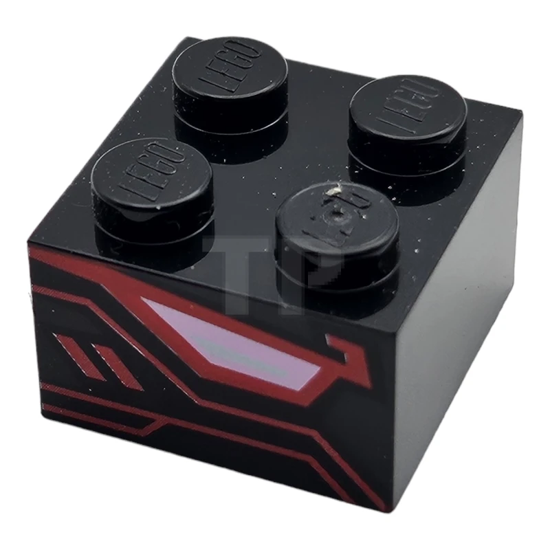 LEGO&reg; 6290510 - 3003pb109 - Stein 2 x 2 mit Drachenaugen-Muster auf zwei Seiten