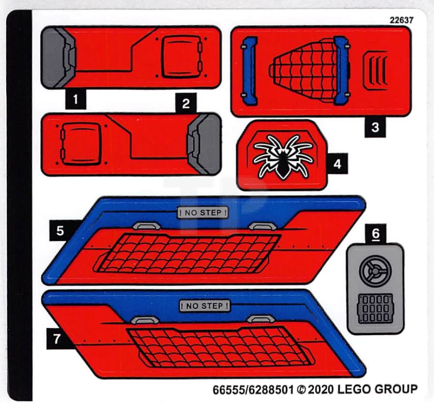 LEGO&reg; 6288501 - Sticker for Set 76150