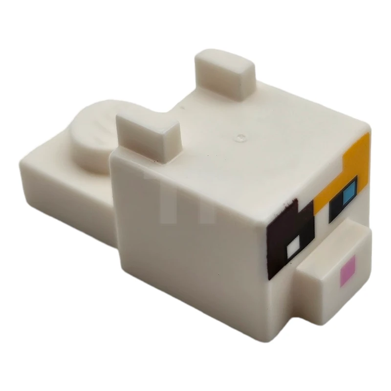 LEGO&reg; 24008pb04 - 6290443 - Minecraft Head, Blocky with Ears and Nose (Calico Cat)