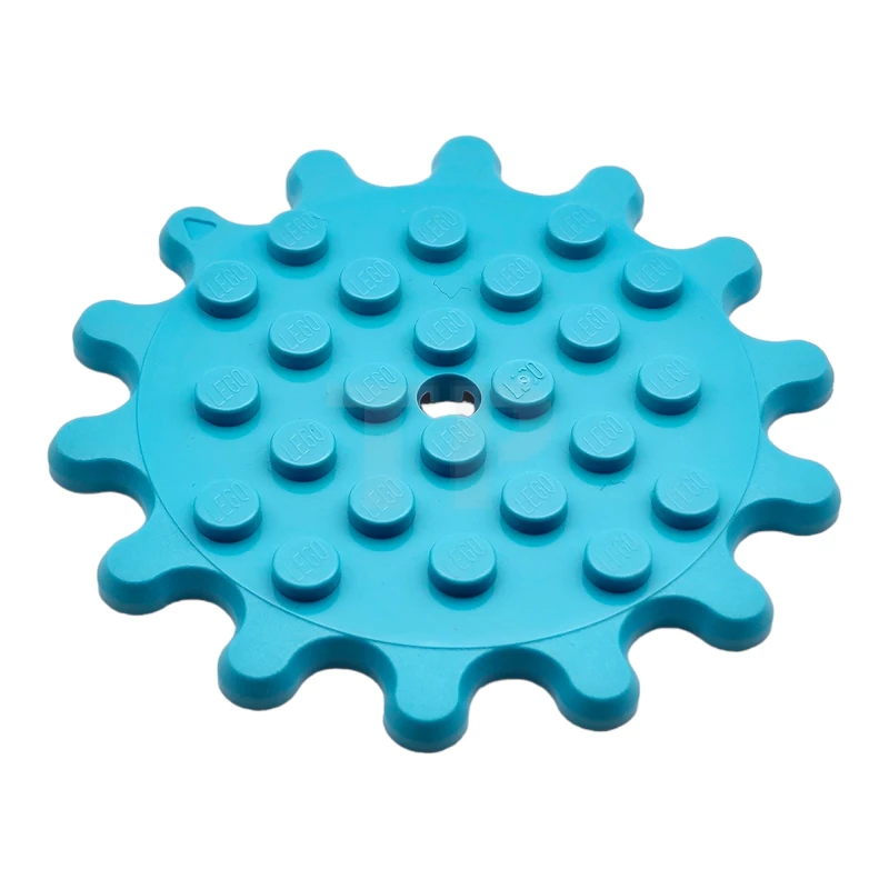LEGO&reg; 6278149 - 35446 - Plate, Modified 6 x 6 with 14 Gear Teeth / Flower Petals