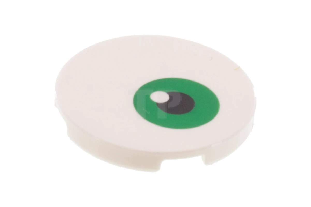 LEGO&reg; 6303539 - 67095pb001 - Carreau 3 x 3 rond avec motif d'œil