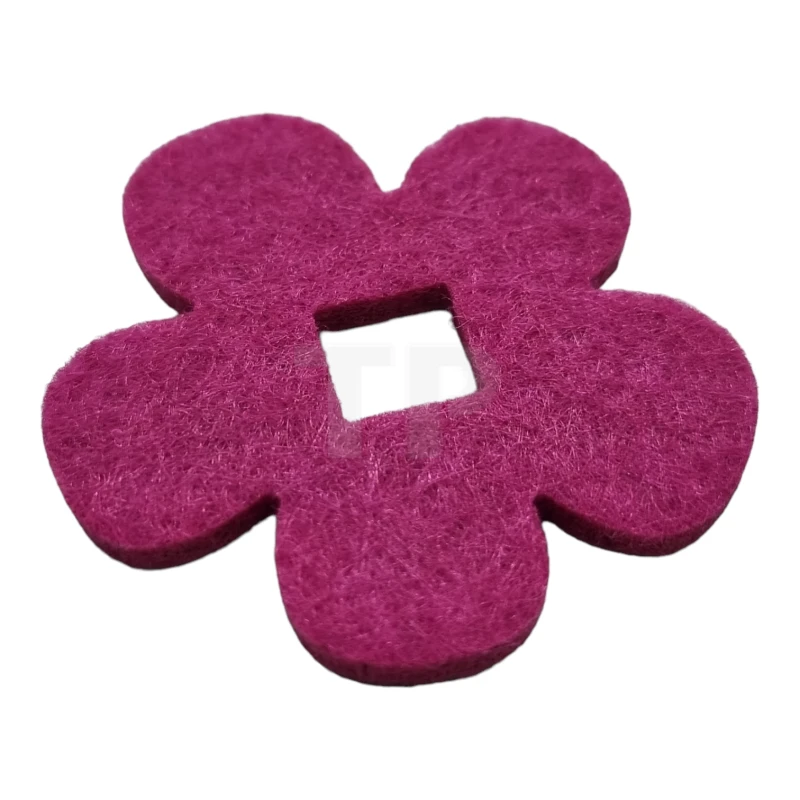 LEGO&reg; 6290408 - 66830 - Felt Fabric 6 x 6 Flower Thick with Square Hole