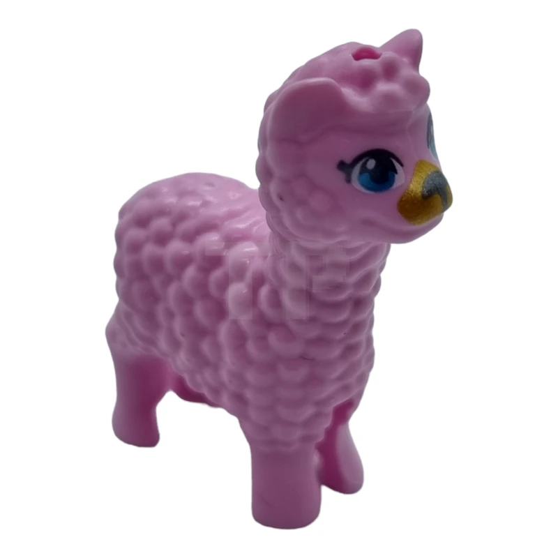 LEGO&reg; 6289354 - 65405pb01 - Alpaca / Lama, Friends met metalen blauwe ogen, gouden snuitpatroon