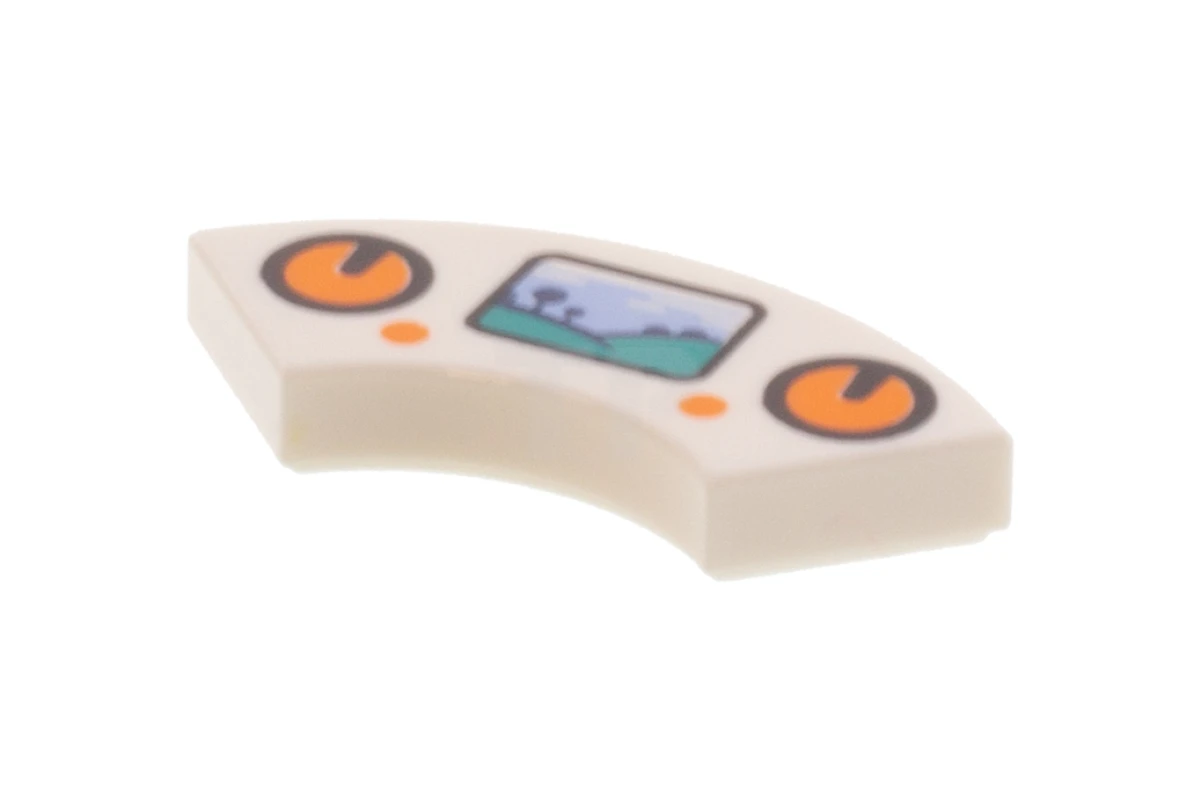 LEGO&reg; 6305113 - 27925pb003 - Piastrelle 2 x 2 ad angolo arrotondato con tastierini di controllo e modello di visualizzazione