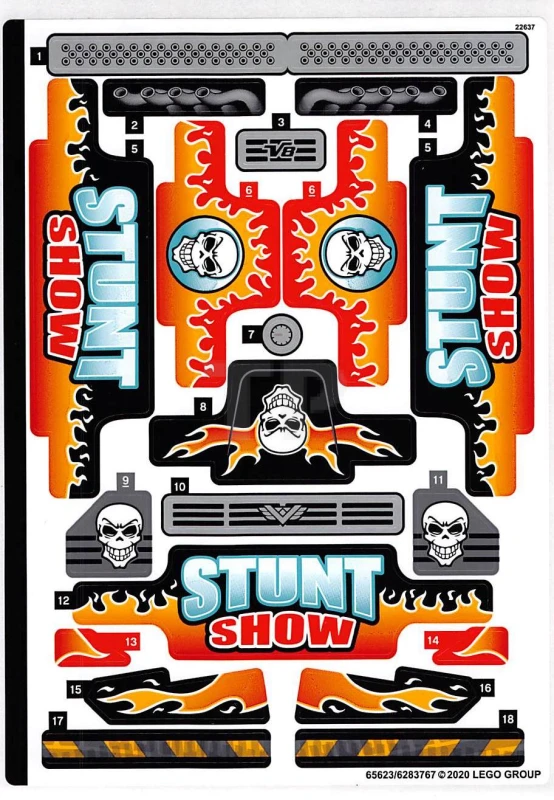 LEGO&reg; 6283767 - Sticker voor set 42106