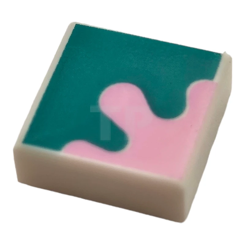 LEGO&reg; 6308516 - 3070pb151 - Baldosa 1 x 1 con dibujo de manchas