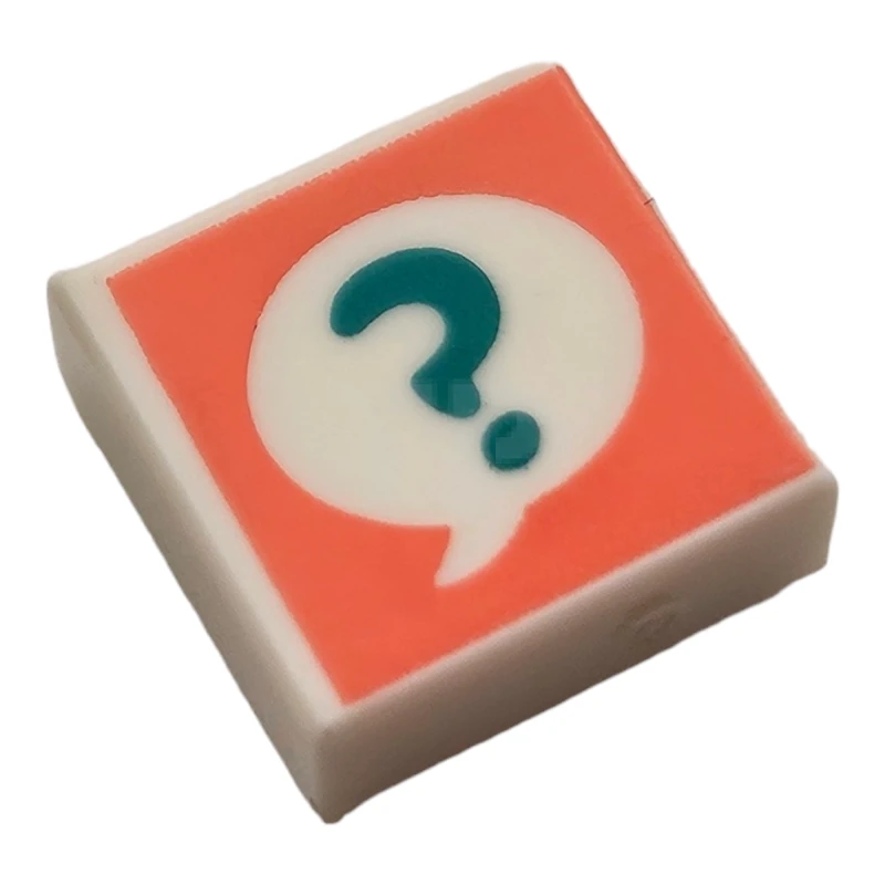 LEGO&reg; 6308516 - 3070pb156 - Fliese 1 x 1 mit Fragezeichen im Sprechblasenmuster