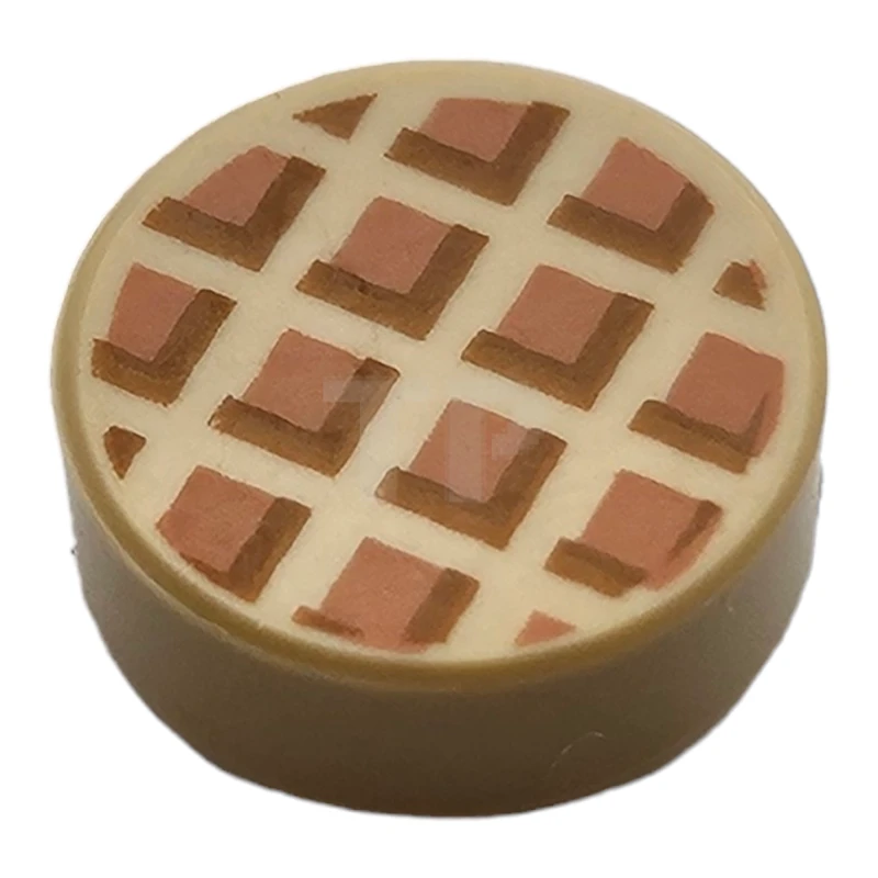 LEGO&reg; 6287774 - 98138pb118 - Tile 1 x 1 Round with with Waffle Pattern