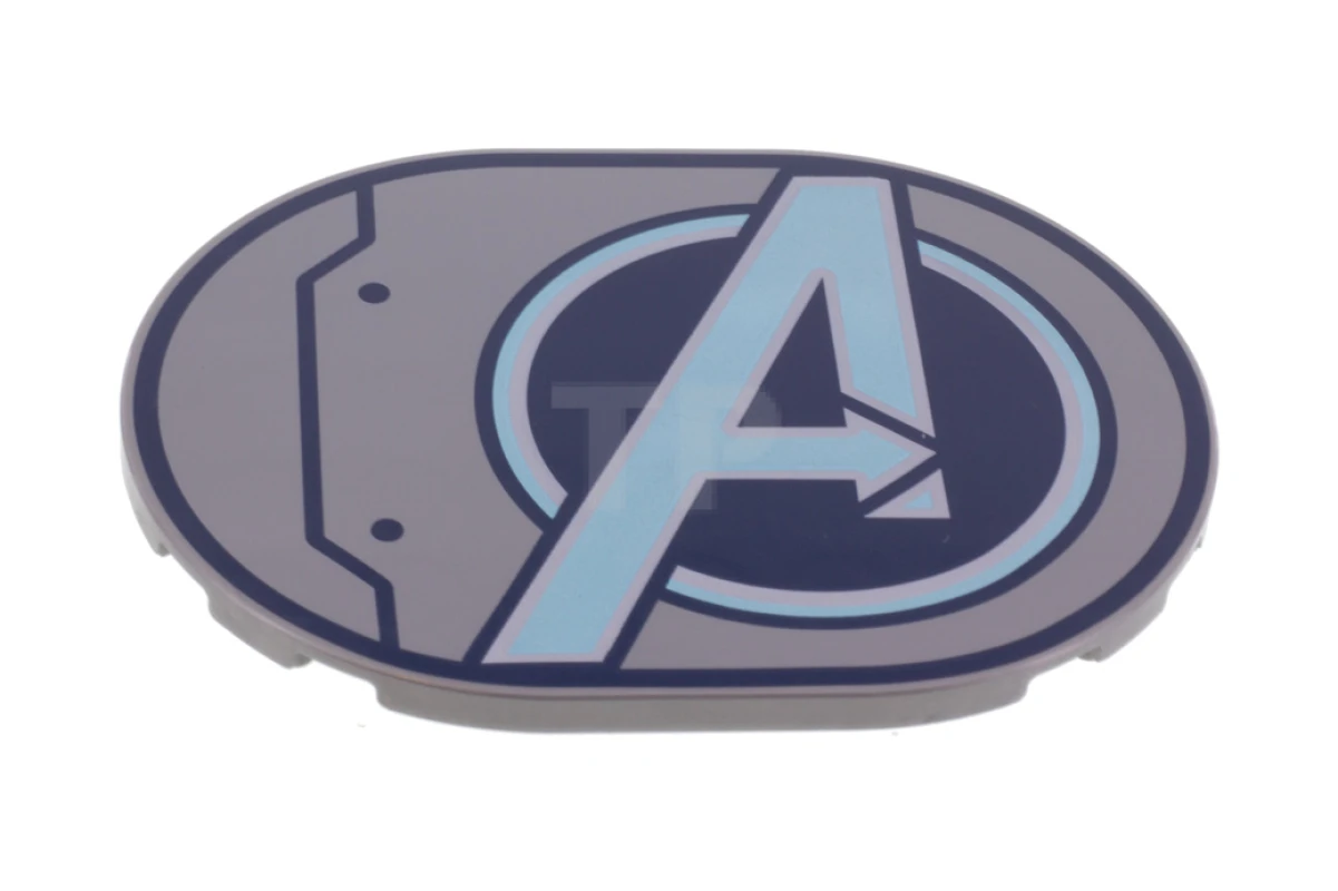 LEGO&reg; 6302195 - 65474pb05 - Tile, Oval 6 x 8 with Avengers Pattern