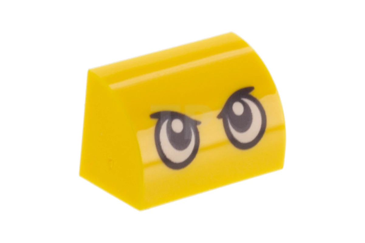 LEGO&reg; 6310924 - 37352pb001 - Slope 1 x 2 x 1 Curved with Stern Eyes Pattern (Duckmobile)