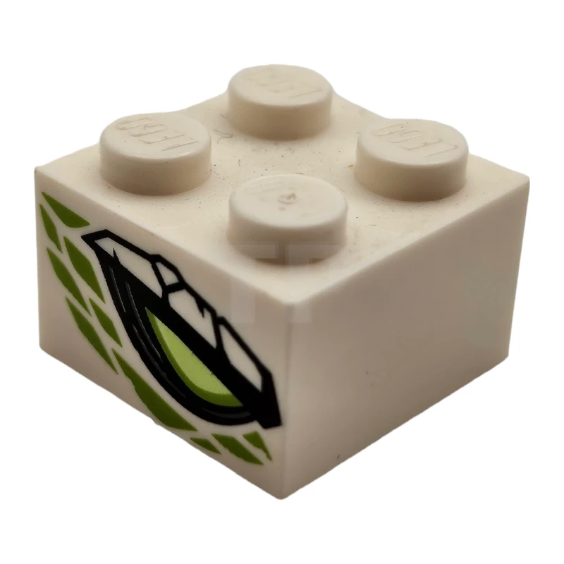 LEGO&reg; 6310879 - 3003pb114 - Brick 2 x 2 with Dragon Eye Pattern on Two Sides