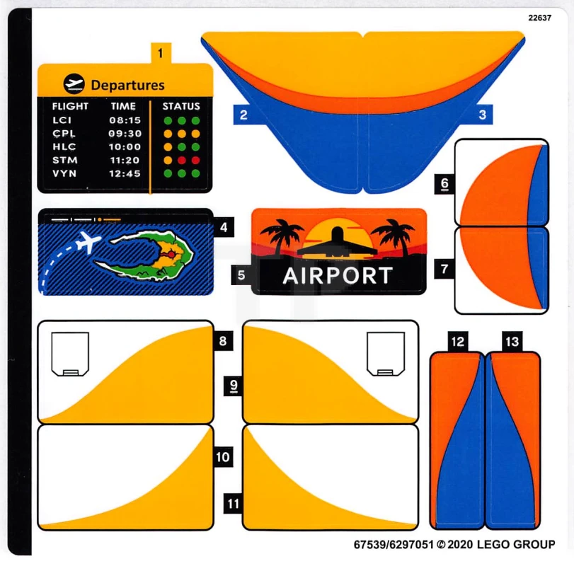 LEGO&reg; 6297051 - Autocollant pour l'ensemble 60262