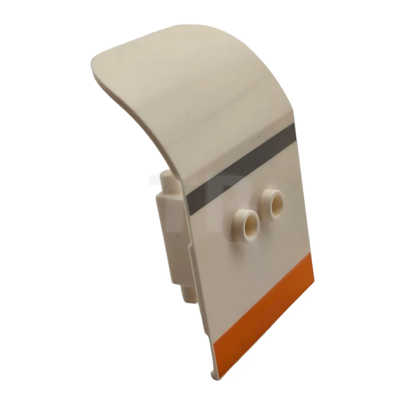 LEGO&reg; 6306821 - 54097pb06 - Door 2 x 4 x 6 Curved Aircraft with Light Bluish Gray and Orange Stripes Pattern