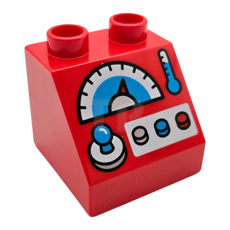 LEGO&reg; 6253722 - 6474pb46 - DUPLO Pendenza 45° 2 x 2 con sagome e bottoni