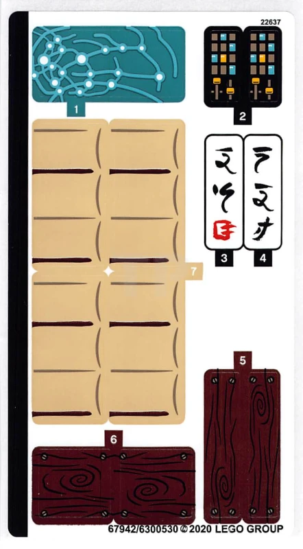 LEGO&reg; 6300530 - Sticker for Set 71705