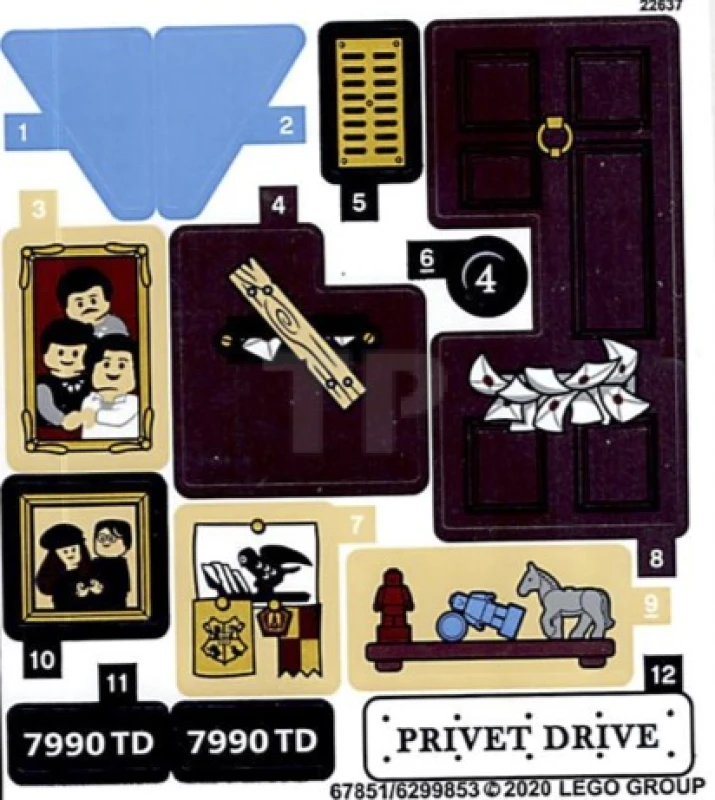 LEGO&reg; 6299853 - Sticker for Set 75968