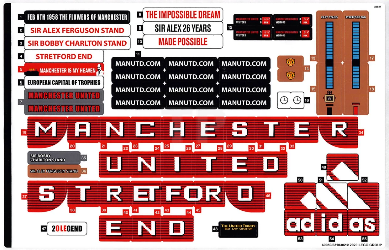 LEGO&reg;  - Sticker for Set 10272