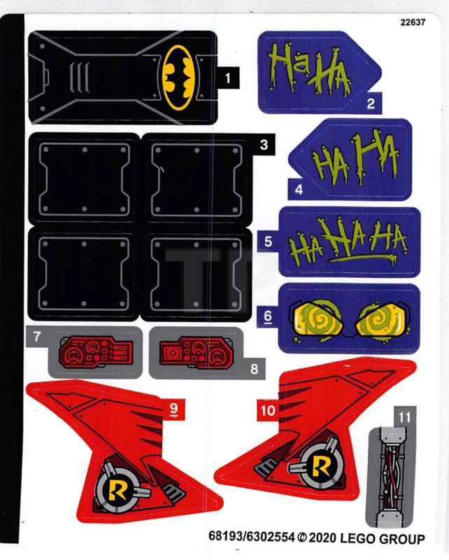 LEGO&reg;  - Sticker for Set 76159