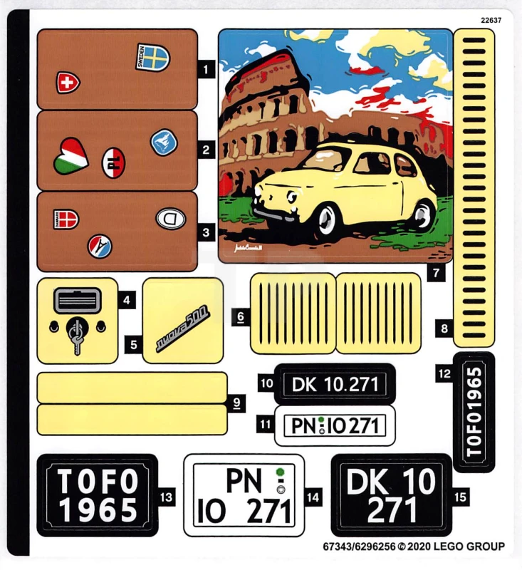 LEGO&reg; 6296256 - Sticker for Set 10271