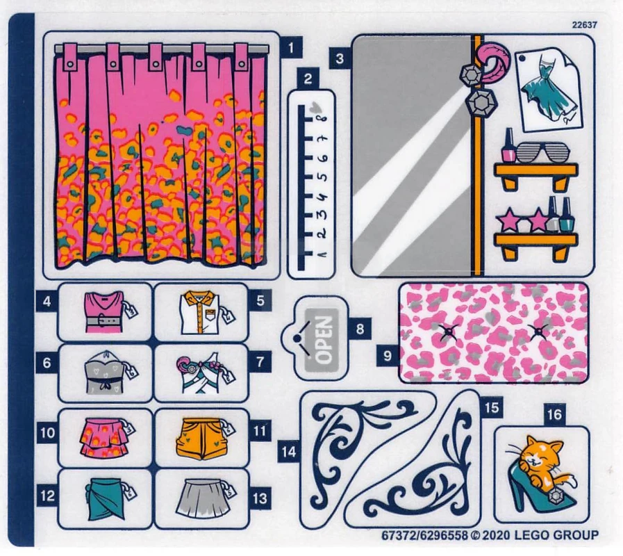 LEGO&reg; 6296558 - Autocollant pour l'ensemble 41427