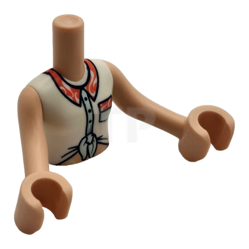 LEGO&reg; 6349641 - FTGpb274c01 - Torso Mini Doll with Tied Sleeveless Shirt Pattern