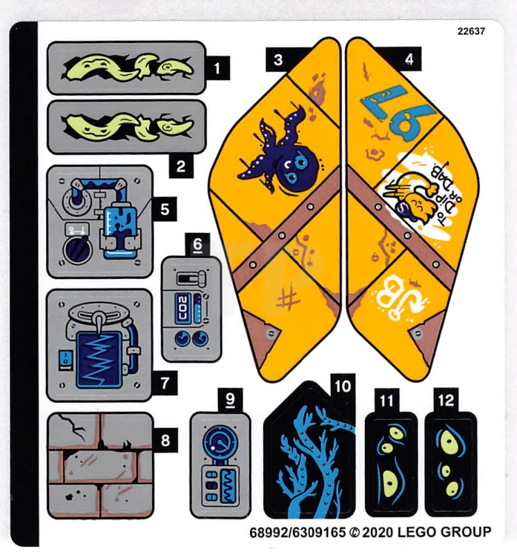 LEGO&reg; 6309165 - Adesivo per il set 70433