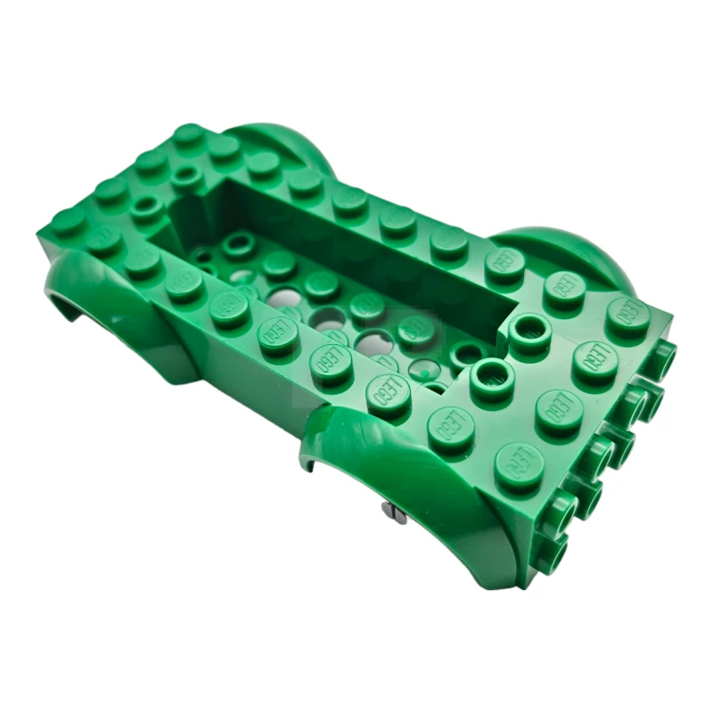 LEGO&reg; 6303228 - 11650c02 - Véhicule, base 5 x 10 x 2 1/2 avec garde-boue et centre encastré 6 x 2 avec 3 trous avec supports de roues gris bleu clair attachés