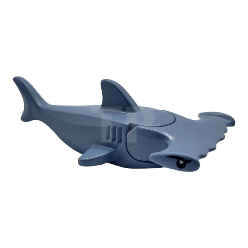 LEGO&reg; 14518c03pb01 -  - Hammerhead Shark with Gills with Black Eyes and White Pupils Pattern