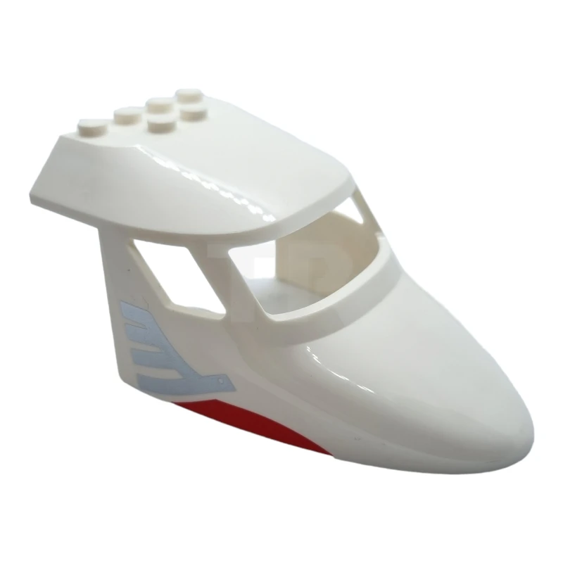 LEGO&reg; 6303503 - 87613pb018 - Aircraft Fuselage 6 x 10 Nose with Airline Bird Pattern