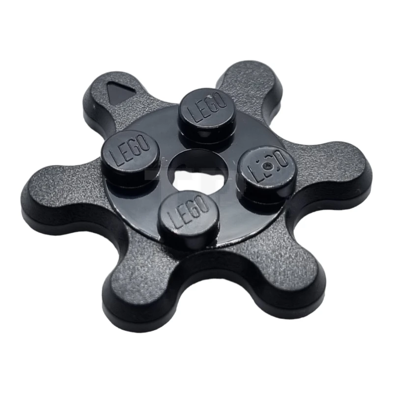 LEGO&reg; 6306064 - 35442 - Plate, Modified 2 x 2 with 6 Gear Teeth / Flower Petals