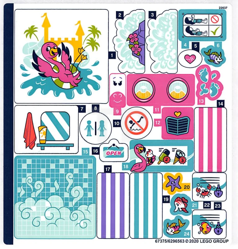 LEGO&reg; 6296563 - Adhesivo para Set 41430