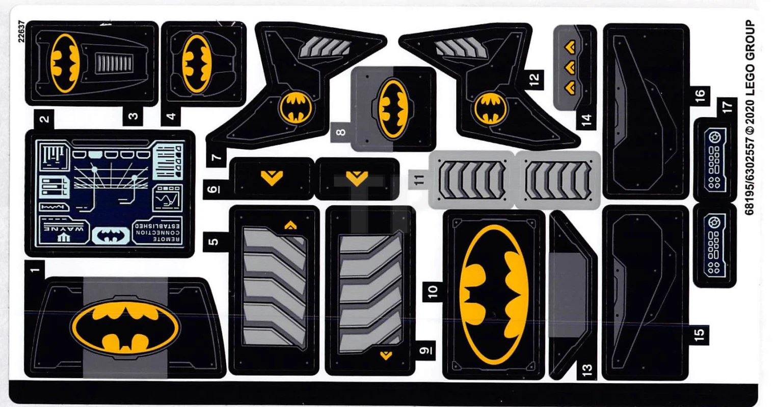 LEGO&reg; 6302557 - Sticker for Set 76160