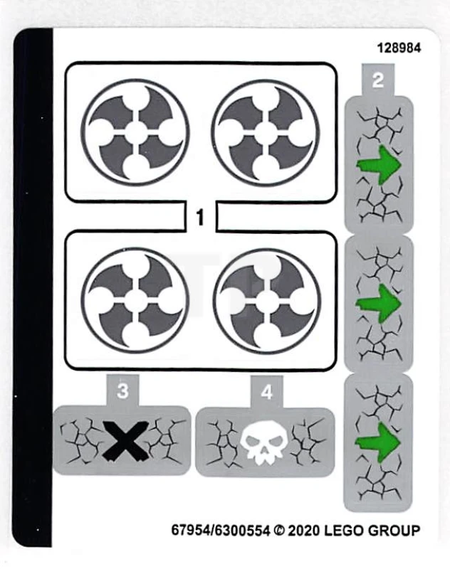 LEGO&reg; 6300554 - Sticker for Set 71719