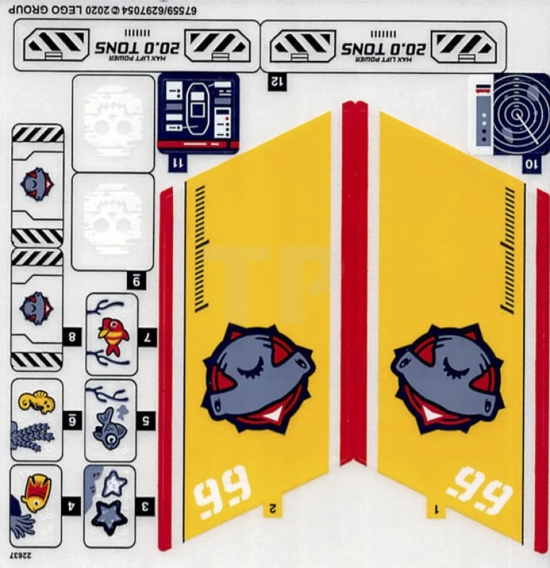 LEGO&reg; 6297054 - Aufkleber für Set 60266