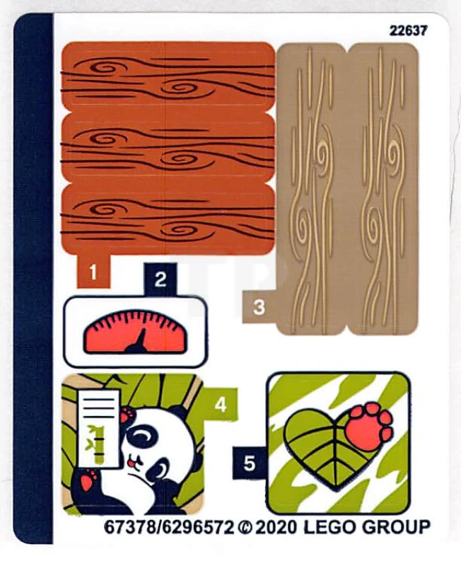 LEGO&reg; 6296572 - Pegatina para Set 41422