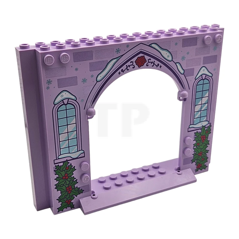 LEGO&reg; 6288538 - 15626pb09 - Panel 4 x 16 x 10 with Arch and Holly Leaf Pattern