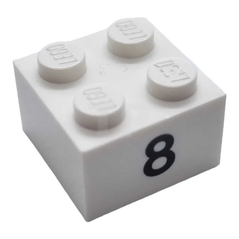 LEGO&reg; 6044202 - 3003pb042 - Brick 2 x 2 with '8' Pattern