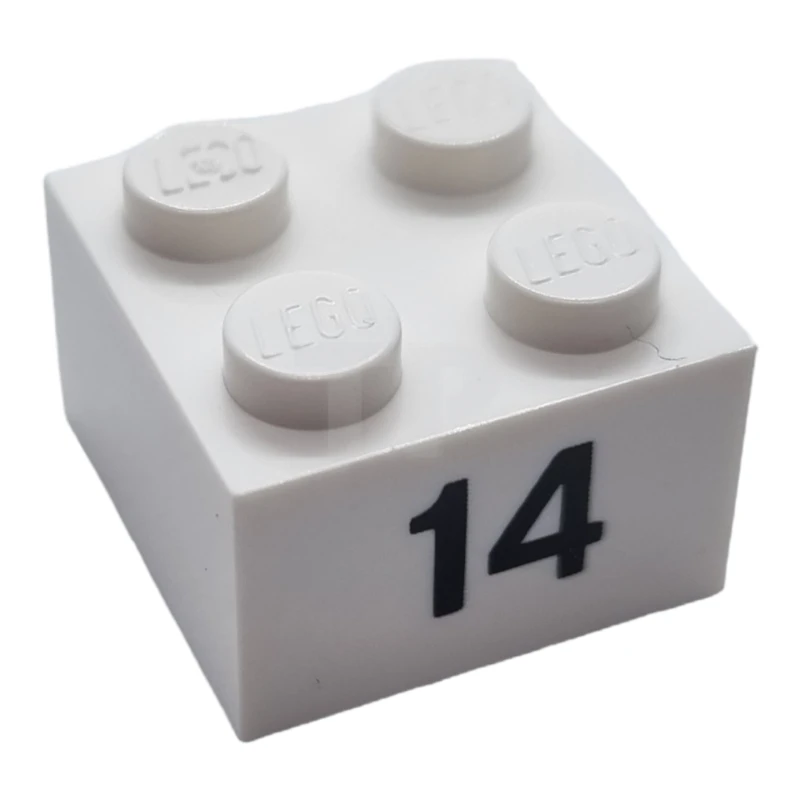 LEGO&reg; 6044241 - 3003pb048 - Brick 2 x 2 with '14' Pattern
