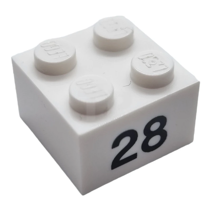 LEGO&reg; 6044723 - 3003pb062 - Steen 2 x 2 met '28' patroon