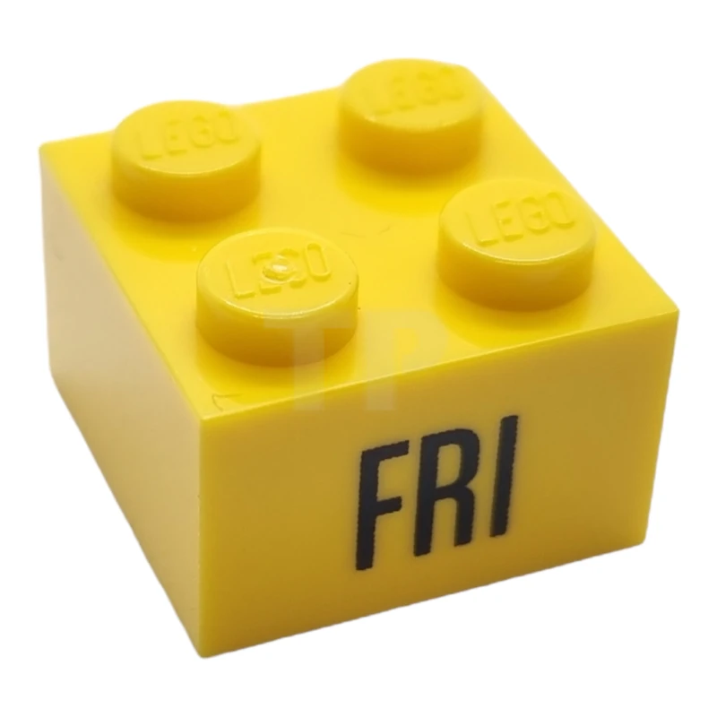 LEGO&reg; 6044119 - 3003pb071 - Brick 2 x 2 with 'FRI' Pattern