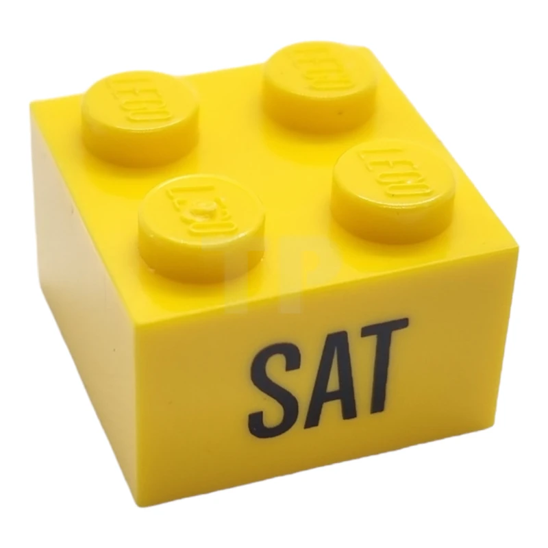 LEGO&reg; 6044120 - 3003pb072 - Baksteen 2 x 2 met 'SAT'-patroon