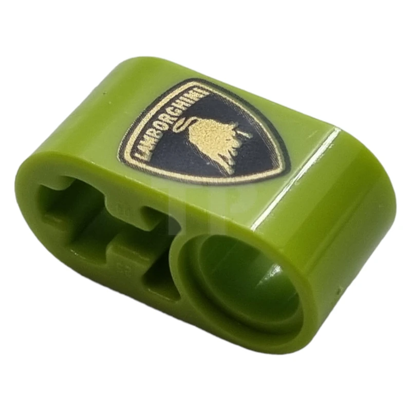 LEGO&reg; 6345265 - 60483pb007 - Liftarm 1 x 2 Thick with Pin and Axle Hole and Lamborghini Pattern